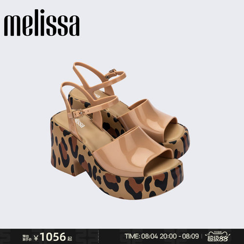 Melissa/梅丽莎女士夏季高跟厚底露趾凉鞋日常通勤时装凉鞋35929