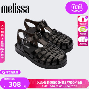 33521 女童宝宝罗马凉鞋 Melissa梅丽莎秋季 中儿童海边包头凉拖鞋