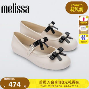 Melissa梅丽莎超火2025新款 35971 女士蝴蝶结少女芭蕾浅口平底单鞋