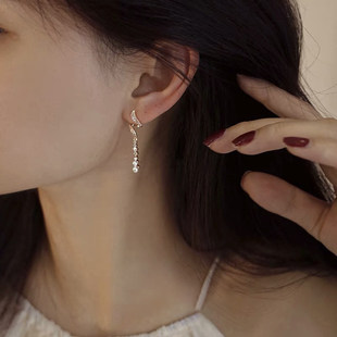 流苏时尚 耳钉 爆款 气质小众设计珍珠耳环女轻奢高级耳饰2026年新款