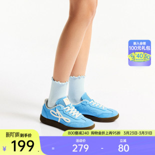 百搭休闲平底舞蹈鞋 安踏曼舞 春季 薄底德训女T头鞋 芭蕾风经典