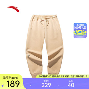 宽松运动长裤 男女同款 子172511304 休闲卫裤 安踏凯里·欧文系列
