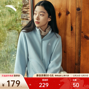 冲锋衣内胆运动上衣 新款 安踏火壳抓绒衣 大地之壳加绒外套女冬季