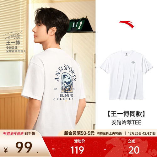 安踏冰丝T男凉感短袖t恤