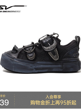 安踏SV Lilith 莉莉丝丨哥特风板鞋女潮流排扣运动鞋122548006VS