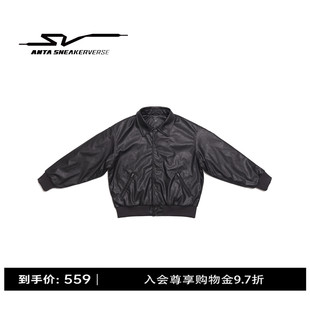 安踏SV丨机车风加厚夹克男士cleanfit潮流百搭皮衣外套152541601V