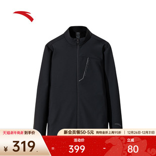 跑步训练服开衫 新款 夹克上衣152447725N 冬季 安踏加绒运动外套男士