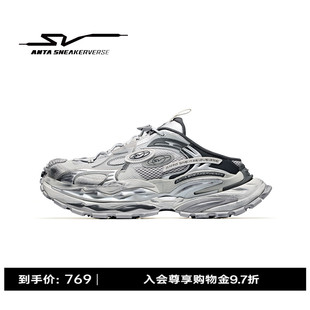 安踏SV StrataVerse 岩层丨潮流厚底半拖老爹鞋男鞋一脚蹬休闲鞋