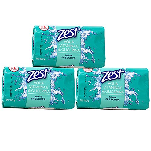 Zest Soap Aqua Jabon Aqua Vitamina E+ Glicerina Siente Fre