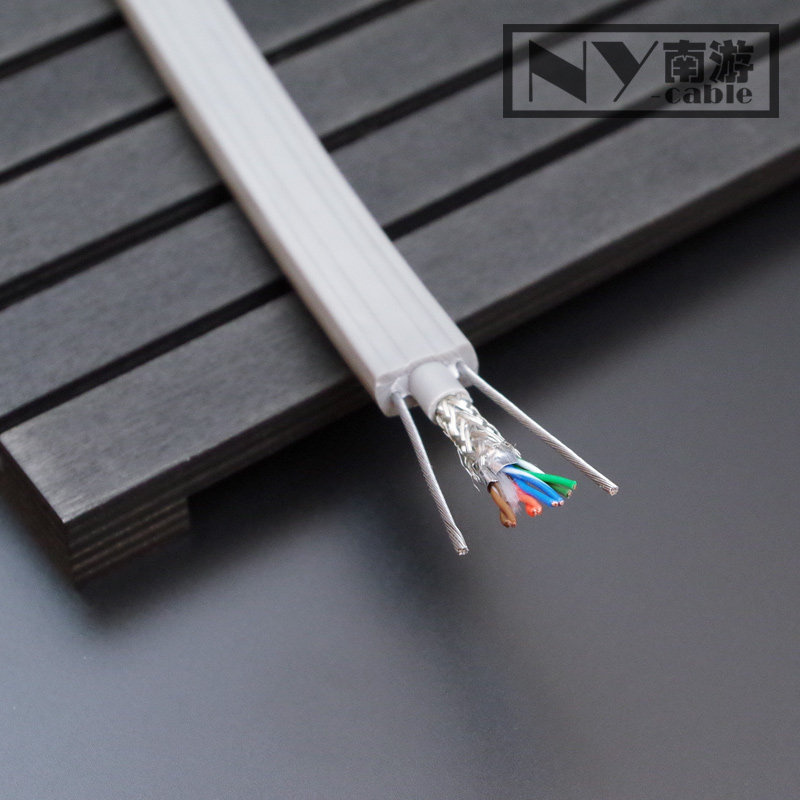 耐弯曲双钢丝电梯网线 五类网线 扁平带状 电梯监控传输电缆|msdalam kategori elektronik/Electrician, Wire, kabel rangkaian - dari Buy2taobao.com untuk memberikan perkhidmatan ejen Taobao profesional membeli