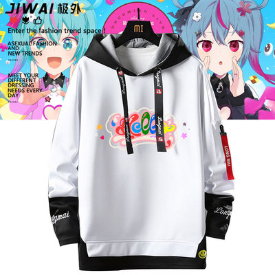 DecoMiku LIVE 2026 初音Hello标志连帽卫衣男女宽松休闲外套衣服