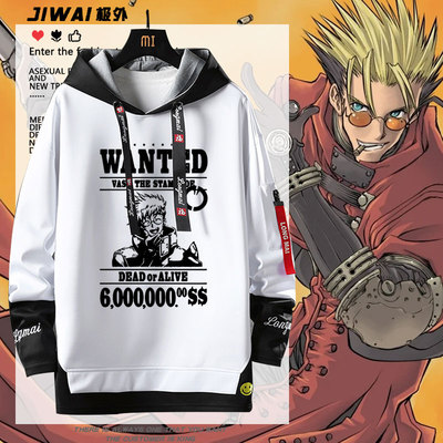 枪神Trigun动漫周边连帽卫衣太空游侠法修史丹比特二次元上衣服