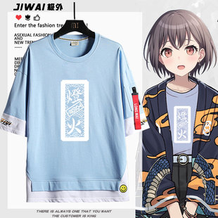 BanG Dream It's MyGO动漫周边高松灯cos服短袖T恤男女纯棉上衣服