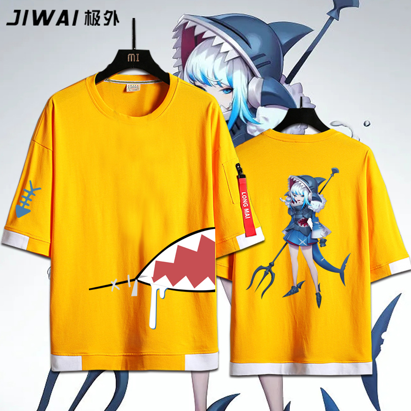 GawrGura噶呜古拉飘带T恤