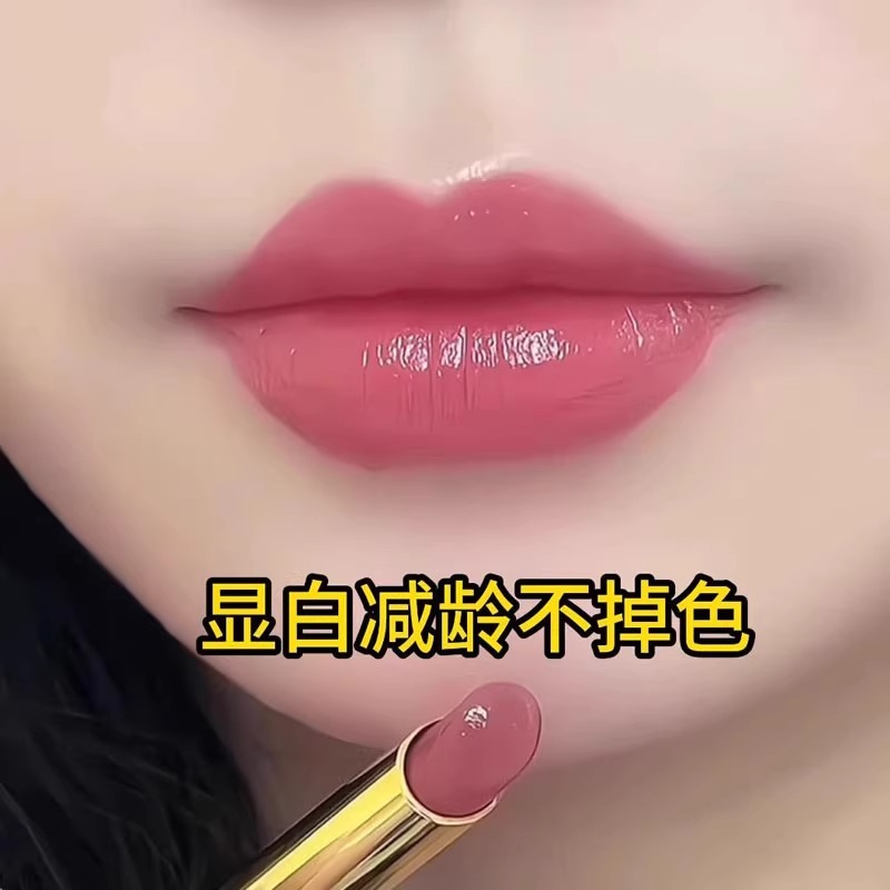 伪素颜日常口红唇釉不易掉色不易沾杯裸色淡妆奶茶色滋润保湿持久