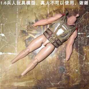 百分之三兵人1/6 hottoys 蝙蝠侠黑暗骑士崛起 贝恩2.0 素体马夹