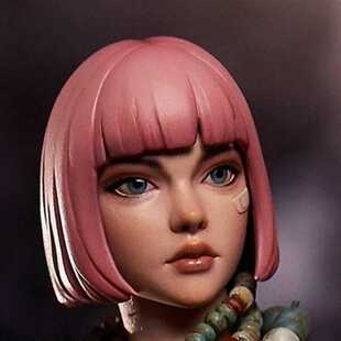 百分之三兵人 1/6 BLITZWAY 记忆装置少女 头雕