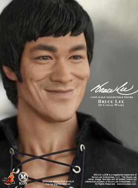 百分之三兵人 1/6 Hottoys HT MIS12  微笑李小龙 休闲服版 头雕