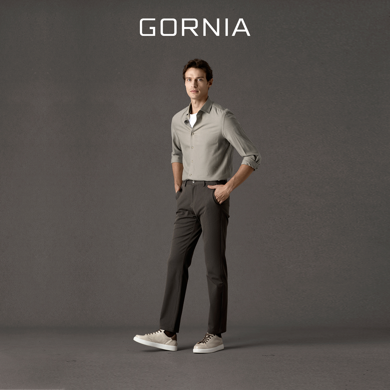GORNIA/格罗尼雅男士长袖衬衫