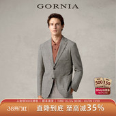 商务西装 单西服棉质面料格纹泡泡纱时尚 上衣 格罗尼雅男士 GORNIA