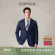 休闲亚麻西装 羊毛面料单西服商务时尚 外套 格罗尼雅男士 GORNIA