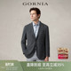 外套 单西服上衣商务休闲深灰格纹羊毛西装 GORNIA 格罗尼雅男士