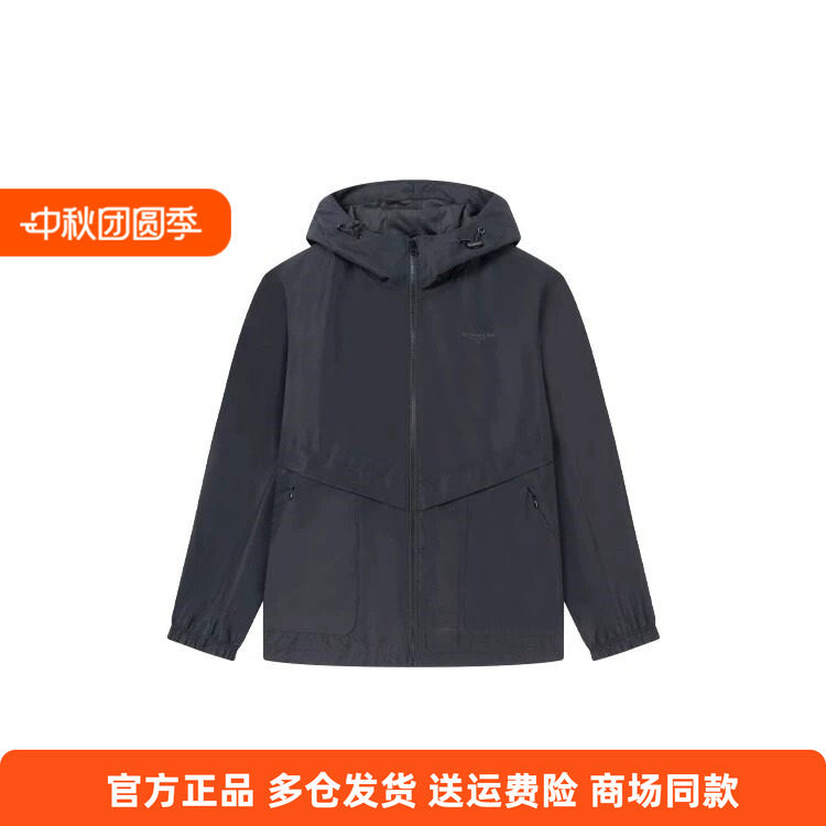 361正品女款运动2025春季新款绒里保暖防风上衣连帽外套开襟风衣
