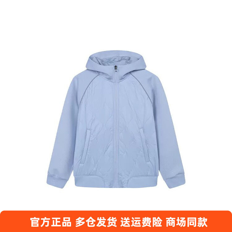 361正品女士短款防风棉服连帽新品2026春秋插肩袖保暖运动外套女