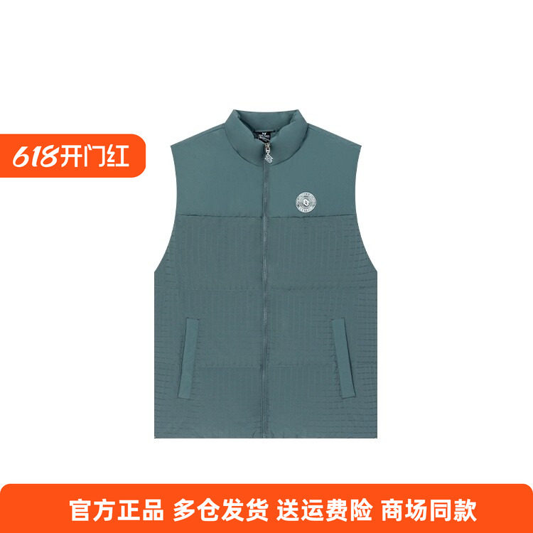 361度正品男士羽绒马甲鸭绒2025冬新款立领防风保暖休闲坎肩上衣