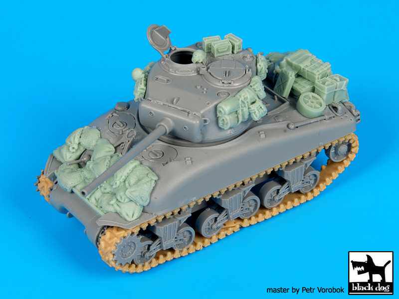 1/72 树脂补品 原膜翻模 美军谢尔曼m4a1沙袋护甲.型号:b01