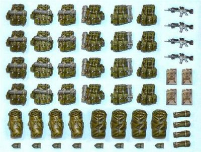 美国现代士兵装备配件3号树脂