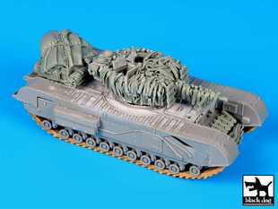 172 树脂补品 原膜翻模 英军丘吉尔坦克炮塔伪装改件补品A7