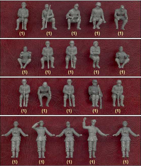 72树脂兵人preiser半履带乘员