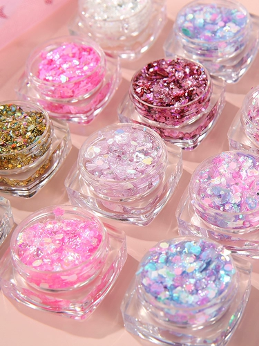 Детская косметическая тени для век, тушь, детские блестки для ногтей, клей, без использования клея