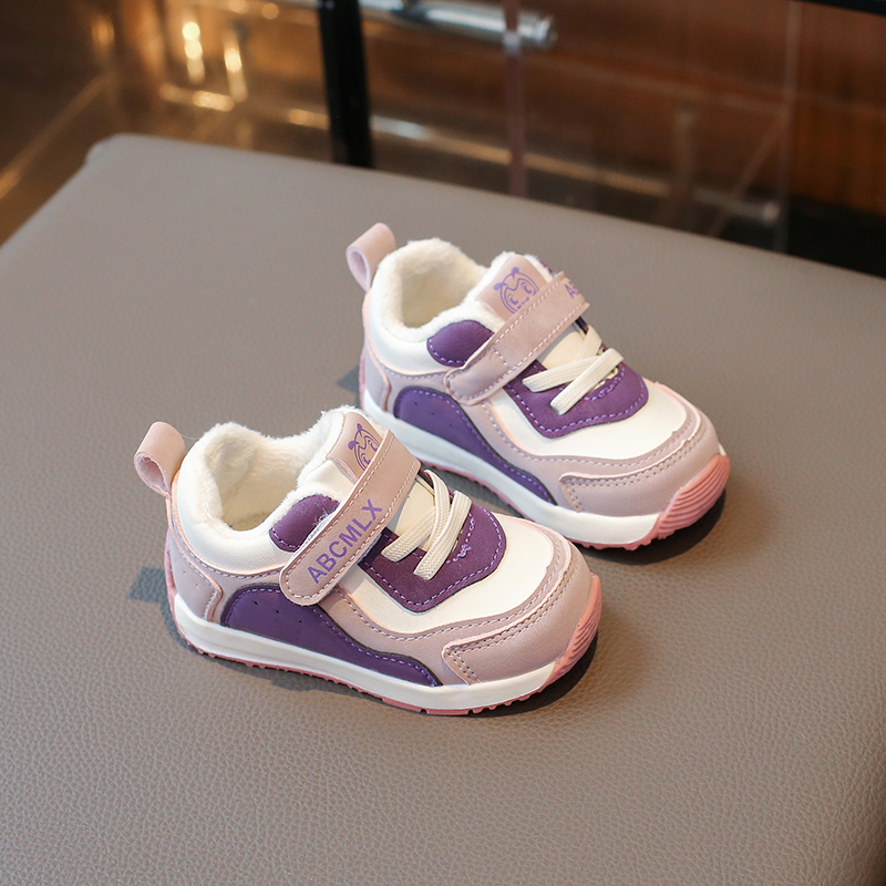 宝宝冬季加绒保暖学步鞋