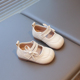 子春秋款 蝴蝶结公主鞋 0一1 女宝宝鞋 3岁婴儿软底学步鞋 时尚 小皮鞋