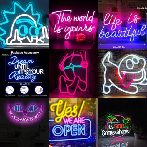 Neon霓虹发光字LED招牌灯定制