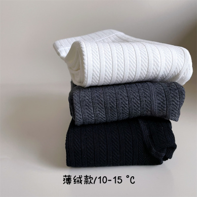 女童连裤袜秋冬薄绒款提花加档款