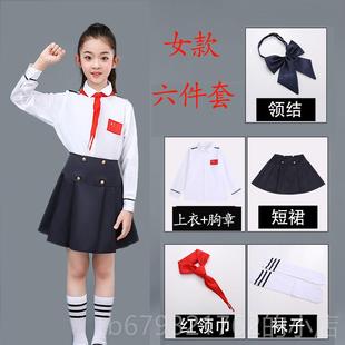 高档童海军学演出服小生手运动会升旗服装少儿合唱团儿表演服秋季