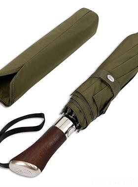 高档男货优雅精致手工伞英国Balios实木手柄折现全自动叠雨伞帅气