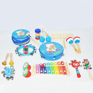 高档全奥尔夫打击乐器套儿童乐器材响板碰铃手鼓音早教大幼儿装园