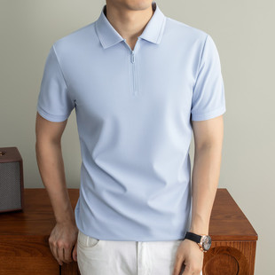 中青年夏季2026年夏季柠檬黄Polo衫