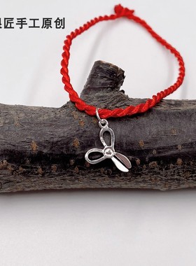 谢家银匠纯银民族风宝宝挂坠足银