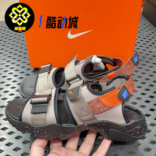 Nike耐克男子夏天防滑透气沙滩鞋运动休闲魔术贴凉鞋CW9704-008