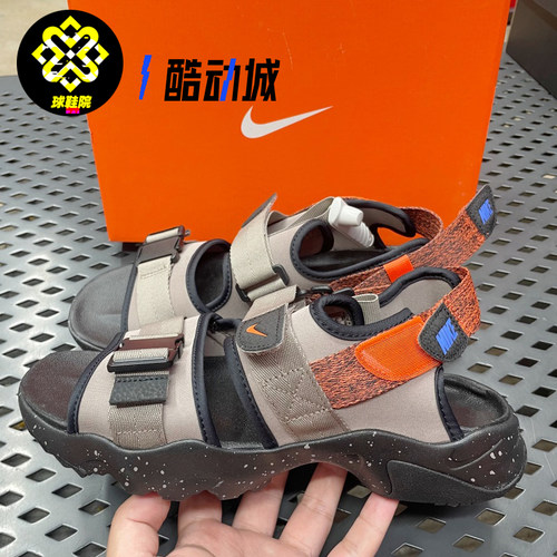 Nike耐克男子夏天防滑透气沙滩鞋运动休闲魔术贴凉鞋CW9704-008