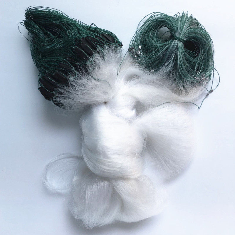 槐渔 4-6米柔丝三层鱼网白丝渔网捕鱼网粘网丝网挂鱼网网渔网