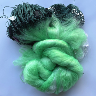 6-10米 柔丝鱼网 三层网 带腰线鱼网 绿丝大网 黑色浮沉网