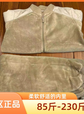 户外巡逻保暖内衣裤土黄色绒衣绒裤男式寒区边防保暖内衣裤套装男