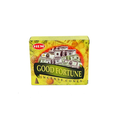 印度香GOOD FORTUNE-好运香HEM锥香塔香天然家用香薰办公熏香室内