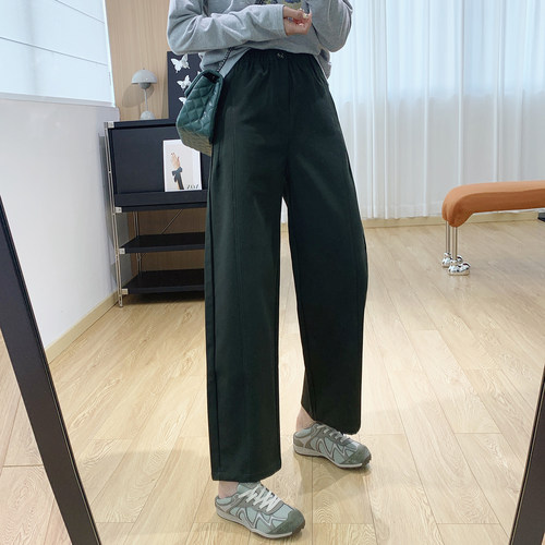 梨型身材闭眼冲！窄版弯刀休闲裤